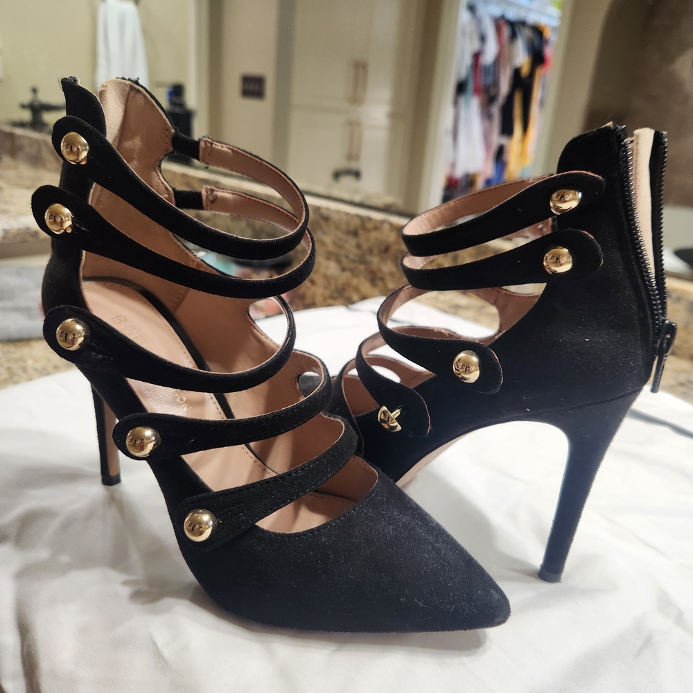 Bcbgeneration Black Multi-Strap Heels - image 2